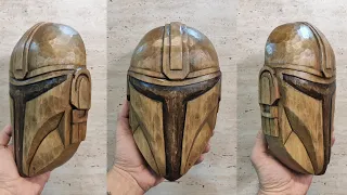 Мандалорец. Маска из дерева своими руками. Mandalorian. Star Wars