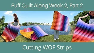 Make a Modern Puff Quilt with Me: Week 2, Part 2 #quilttutorial