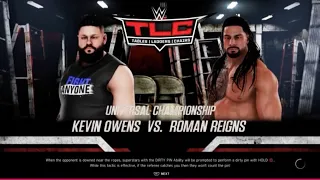 WWE 2K20 Gameplay Kevin Owens vs Roman Reigns Universal Championship TLC Match