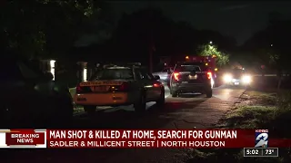 Man fatally shot at home in north Houston, search for gunman underway, police say