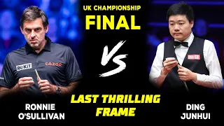 Ronnie O'Sullivan vs Ding Junhui last Thrilling Frame | UK championship final 2023 | snooker