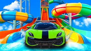 Mega Waterpark voor AUTO'S !! 💦 | BeamNG Drive