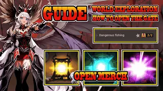 Guardian Tales Open Merch & World Exploration -  Dangerous Fishing How to open the gate