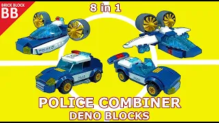 LEGO Combiner Deno Blocks Police (02) ⚡️ Speed build How to make a Robot Transformers D-No Blocks