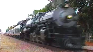 Santa Fe Steam Locomotive 3751 at San Juan Capistrano w/the AAPRCO Special to San Diego 9/21/08