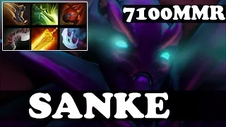 Dota 2 - SANKE 7100 MMR Plays Spectre vol 2 - Ranked Match Gameplay