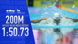 KRISTOF MILAK SHATTERS MICHAEL PHELPS 200M BUTTERFLY WORLD RECORD!!!