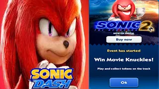 Sonic Dash Racing Game - Movie Knuckles Event is Back ! All  Characters Unlocked Android Gameplay