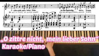 Zauberflöte, Königin „O zittre nicht, mein lieber Sohn“ Karaoke, Piano accompaniment, score&english