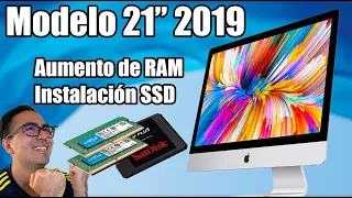 Actualización Imac Modelo 2019 De 21" Aumento De Memoria RAM y SSD Paso a Paso | JxR