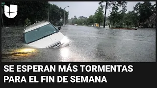 Destrucción y personas atrapadas en Texas por las fuertes lluvias: emiten órdenes de evacuación