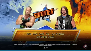 WWE 2K23 Rob Van Dam Vs AJ Styles