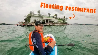 SUP solo to a floating restaurant in Singapore! | Rediscover Singapore | Smith Marine |