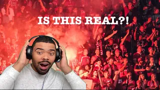 Pro Basketball Player Reacts to Football fans and atmosphere USA vs Europe  ⚽️ 🇺🇸vs🇪🇺🔥