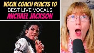 Vocal Coach Reacts to Michael Jackson Best LIVE Vocals (No Autotune)