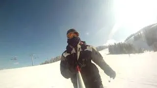 Skiing in Söll / Scheffau 2011 (Testvid GoPro HD Hero - with crash)