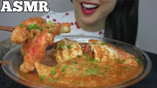 ASMR CHEESY RICE CAKES + KING CRAB + LOBSTER TAILS + MUSHROOMS (EATING SOUNDS) NO TALKING | SAS-ASMR