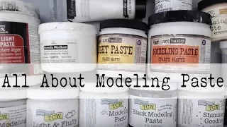 Beginner Mixed Media--All About MODELING PASTE--What is MODELING PASTE- How to Use it?