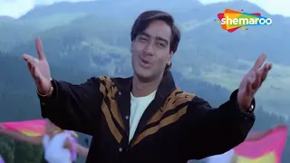 Aankhon Mein Mohabbat | Gair | Ajay Devgn | Raveena Tandon | Kumar Sanu | 90s Popular Songs