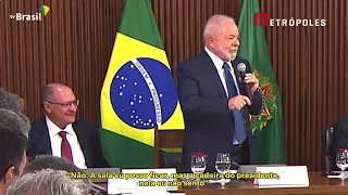 Lula diz que Alckmin não quis sentar em sua cadeira quando assumiu a presidência