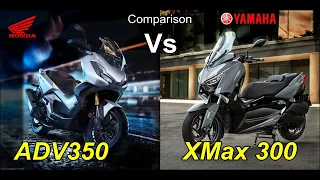 Honda ADV350 vs Yamaha XMAX 300 Specs Comparison |TM