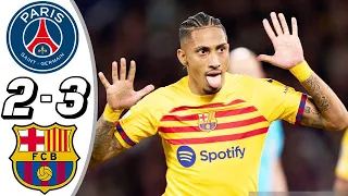 PSG vs Barcelona Paris Saint-Germain Barcelona 2-3 All Goals & Highlights 2024