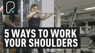 Shoulder Workout Using The Cable Machine