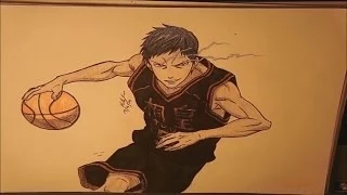 How to Draw Aomine Daiki (Zone Mode) - Kuroko no Basket