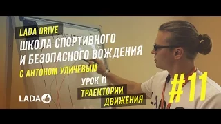 LADA Drive. Урок #11 ТРАЕКТОРИИ ДВИЖЕНИЯ. Школа безопасного вождения LADA (ЛАДА)