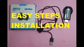 UNBOXING EASY STEPS  INSTALLATION Phone laptopTablet to TV Display Wireless Wifi HDMI Display Dongle