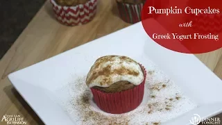 Pumpkin Cupcakes with Greek Yogurt Frosting