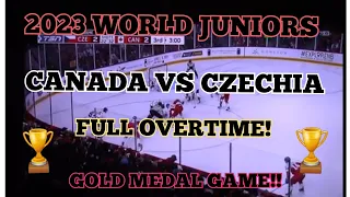 2023 WJC Gold Medal Game - Canada vs Czechia - FULL Overtime/Medal Distribution/Winning Team Anthem