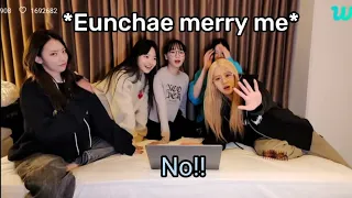 When A Fan Comment "Eunchae Merry Me" 🤣🤣