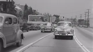 Traveling west on Sunset Blvd in 1952