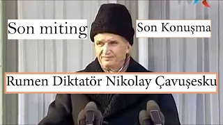 Rumen Diktatör Nikolay Çavușesku'nun son konuşması Türkçe Altyazılı