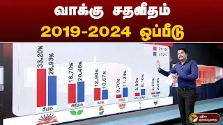 வாக்கு சதவீதம் : 2019 - 2024 ஒப்பீடு! | Election2024Results | PTT