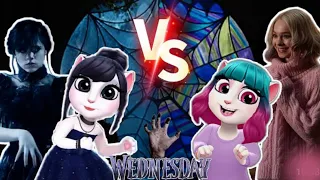 My Talking Angela 2 _New Year Update Gameplay/Angela Vs Wednesday Addams Vs Enid Sinclair