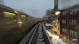 CTA's Ride the Rails: Winter Storm - Brown Line Real-time (2021)