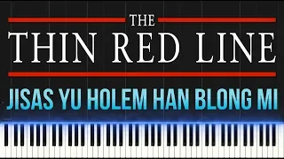 The Thin Red Line - Jisas Yu Holem Han Blong Mi (Piano Tutorial Synthesia)