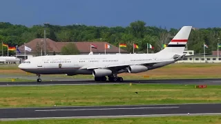 EGYPT Air Force One A340-200 [SU-GGG] Amazing Takeoff from Berlin Tegel Airport [Full HD]