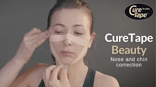 How to Face Tape to Smoothen Out Wrinkles Near the Nose and Lift Your Jawline Using CureTape Beauty