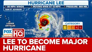 Lee Expected To Become Major Hurricane By Friday, Tropical Storm Warnings Likely For Caribbean