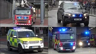 Fire Engines, Police Cars and Ambulances responding - Compilation 38