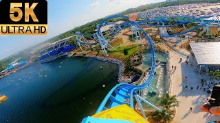 (5K) Pipeline Surf Coaster Pov! Seaworld's New Surf Coaster (Highest Quality)