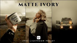 Matte Ivory Preset | Lightroom Mobile Preset Free DNG |  Lightroom Tutorial