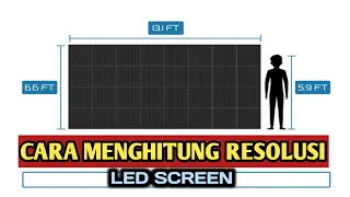 How to Calculate Led Screen Resolution || Cara Menghitung Resolusi Led Screen