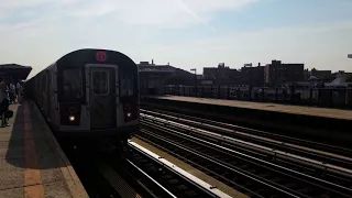 MTA NYC Subway: Some AM Rush IRT Flushing Action at 82nd Street