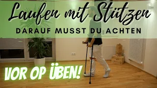 Walking with crutches - this is how it works (forearm crutches / supports)