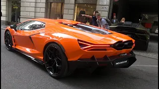 BRAND NEW Lamborghini Revuelto & Huracan Sterrato both STARTING-UP & GIVING A FEW REVS!!! Munich