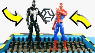 EXPERIMENT SHREDDING VS SPIDER MAN and VENOM